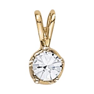 Pendants Solitaires — 1/3 CT — View 1