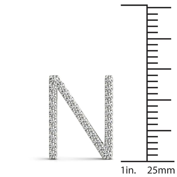 Initial Letter Q Pendants (0.18 ct. tw.), On hand view in white gold or platinum