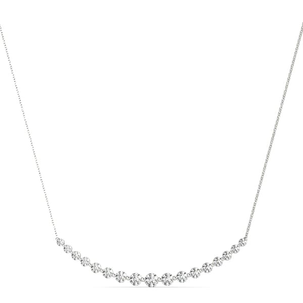 Curved Bar Pendant — 1 CT — View 1