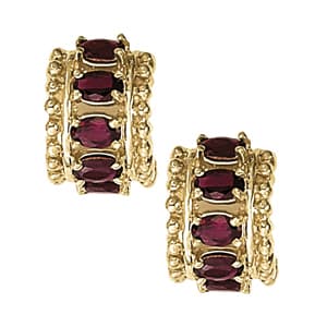Earrings Color Oval — White Gold