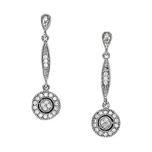 Earrings Cluster — White Gold