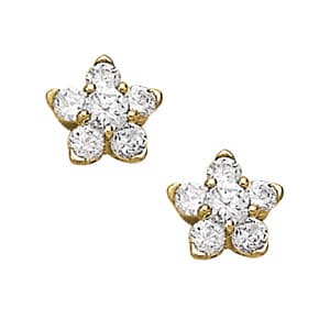 Earrings Cluster — White Gold
