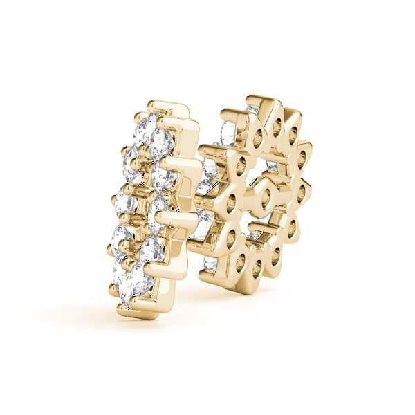Jackets Earring (0.22 ct. tw.), Side view in yellow gold