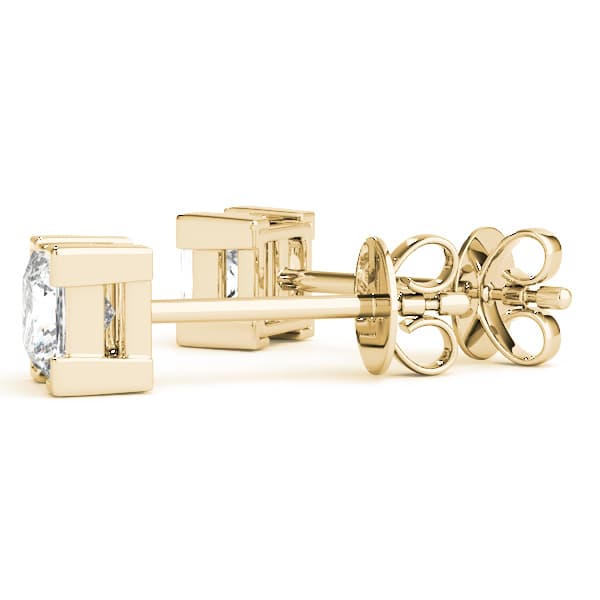 Single Stone Earring (0.2 ct. tw.), Angle view in yellow gold