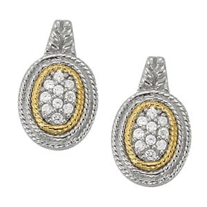Earrings Cluster — White Gold