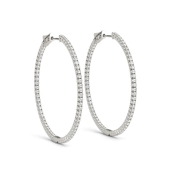 Round Shaped Inside-Out Hoop Earrings — .02,34MM — View 1