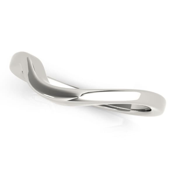 Curved Wedding Band — View 1