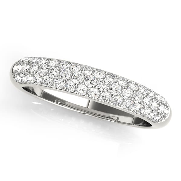 Pavé Set Wedding Band — .02 CT — View 1