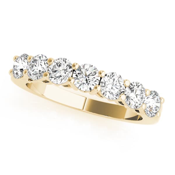 Wedding Band (0.7 ct. tw.), Front view in yellow gold