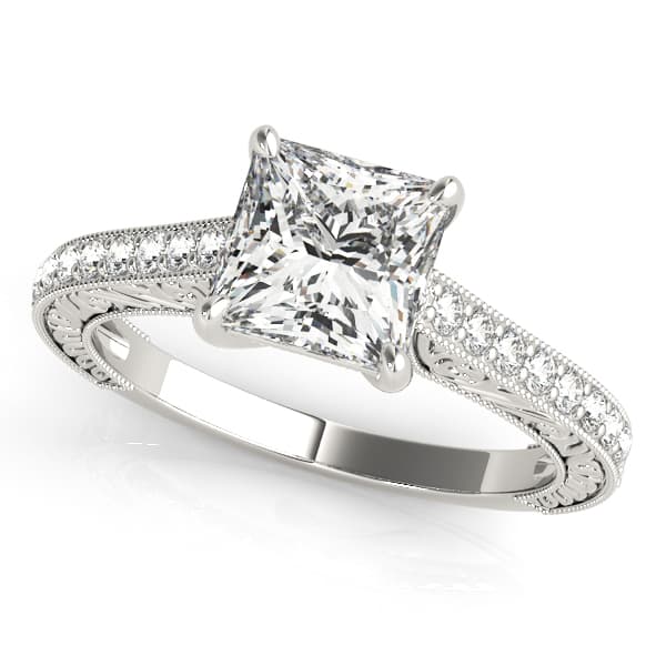 ENGAGEMENT RINGS TRELLIS — style 50799 in 10k White Gold