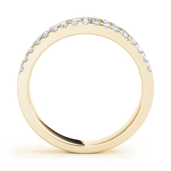 Band (3/4 ct. tw.), Side view in yellow gold