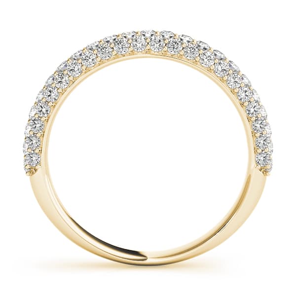 Pavé Band (0.79 ct. tw.), Side view in yellow gold
