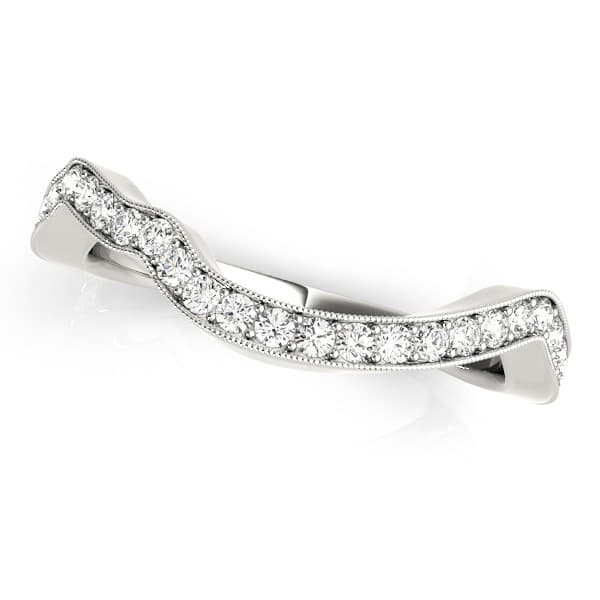 Wedding Band — White Gold
