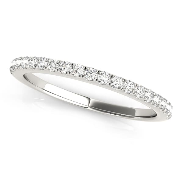 Wedding Band — White Gold