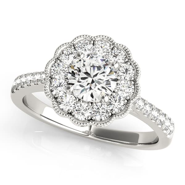 ENGAGEMENT RING — style 50999 in 10k White Gold