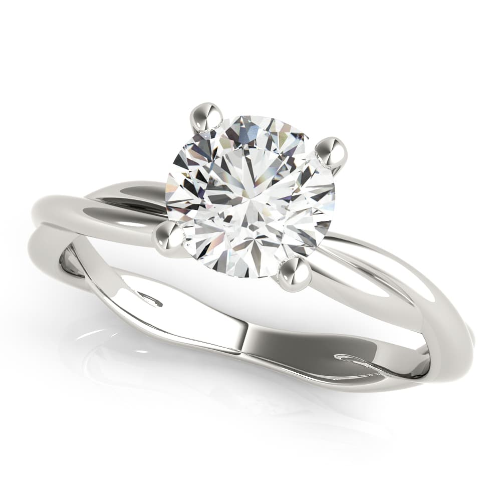 Twisted Shank Engagement Rings — style 51120 in 10k White Gold