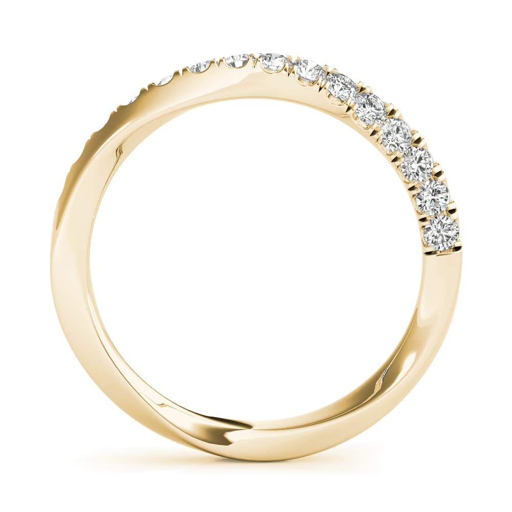 Wedding Bands (0.21 ct. tw.), Side view in yellow gold