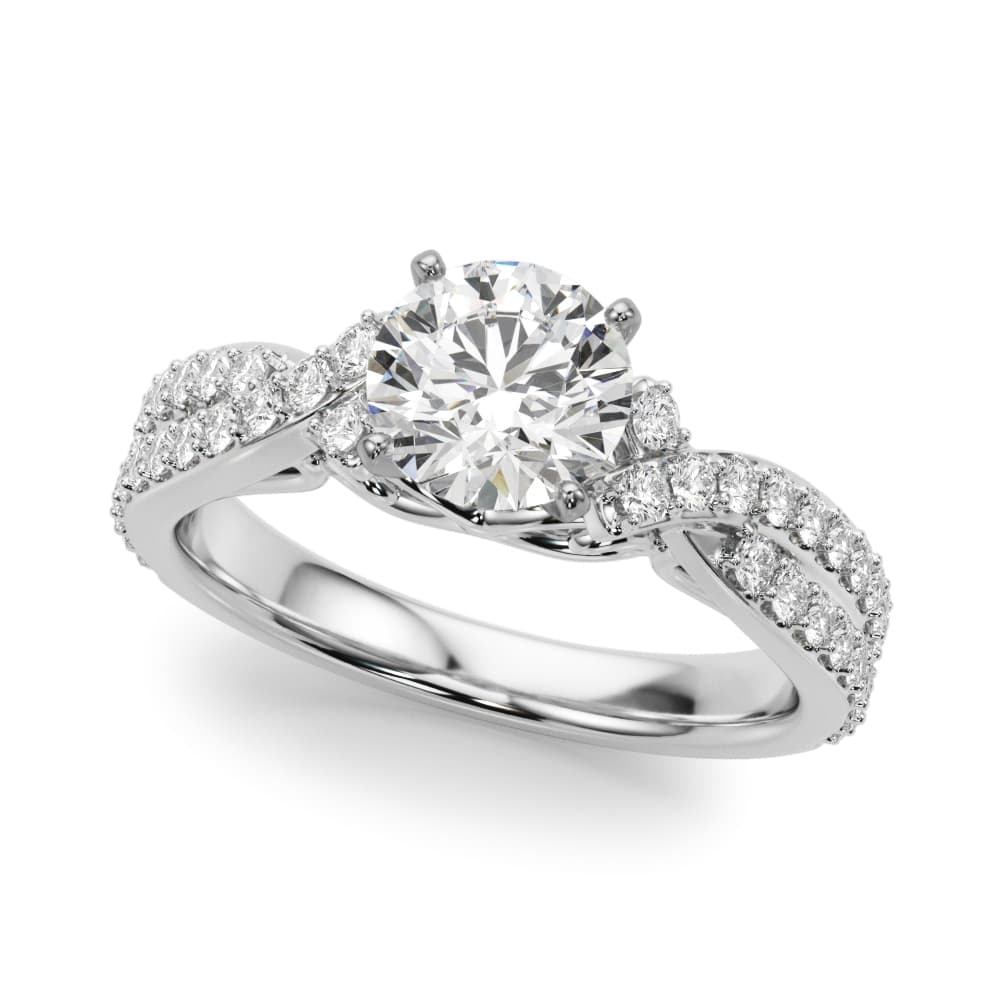 ENGAGEMENT RING — style 51234 in 10k White Gold