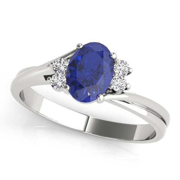 Oval Shape Color Ring — 7X5 MM — View 1