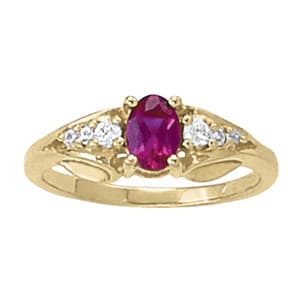 Color Rings Oval — 7X5 MM — View 1
