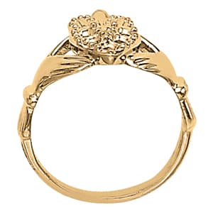 Diamond Fashion Religious (0.2 ct. tw.), Side view in white gold or platinum