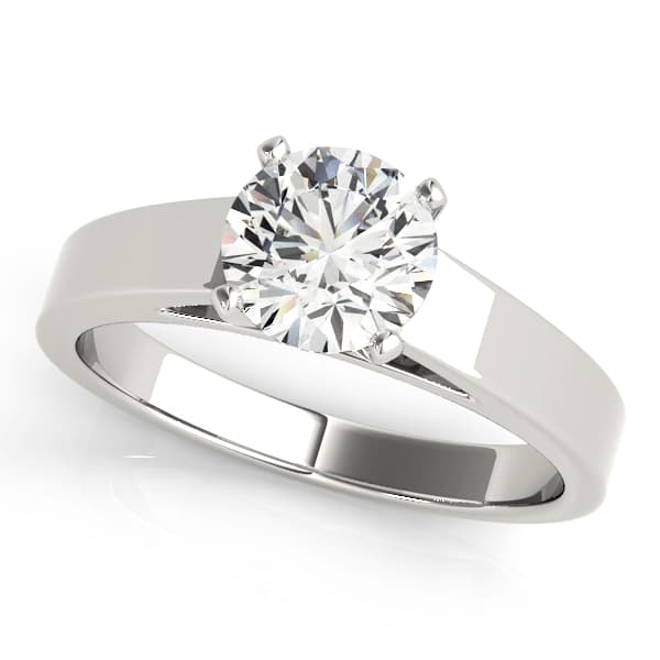 Solitaire Cathedral Engagement Ring — style 81153 in 10k White Gold