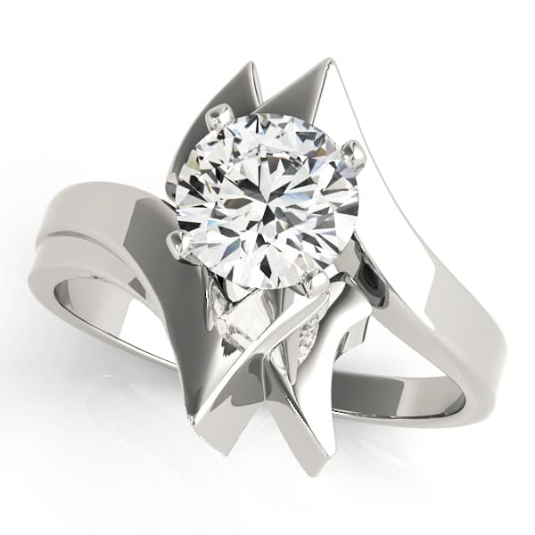ENGAGEMENT RINGS SOLITAIRES ANY SH — style 81544 in 10k White Gold