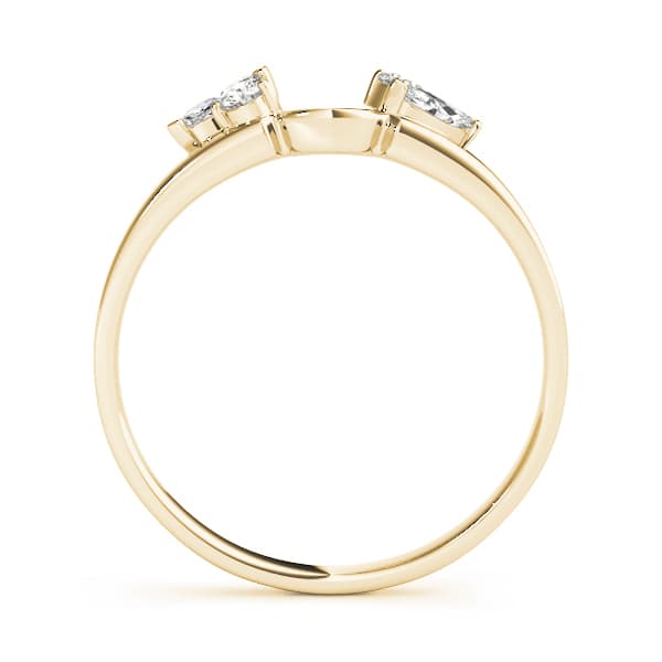 Wraps & Insert Wedding Bands (0.22 ct. tw.), Side view in yellow gold