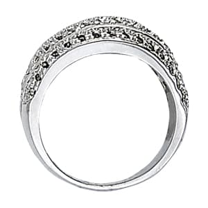 Diamond Fashion Bands (0.96 ct. tw.), Side view in white gold or platinum