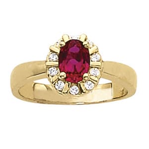 Color Rings Oval — 8X6 MM — View 1