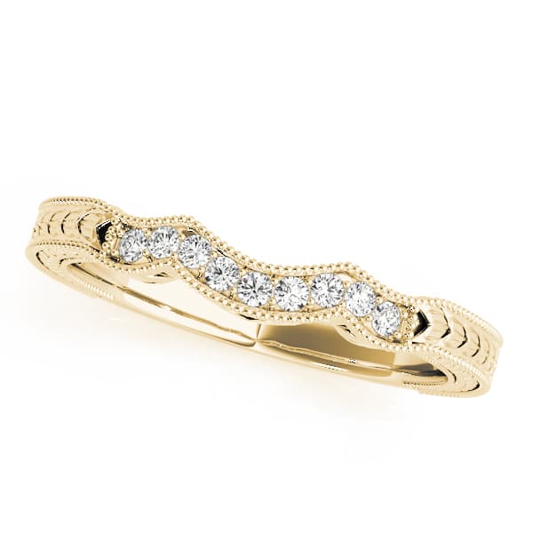 Wedding Bands (1/8 ct. tw.), Front view in yellow gold