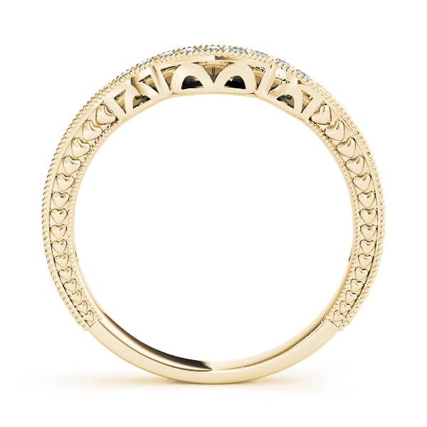 Wedding Bands (1/8 ct. tw.), Side view in yellow gold