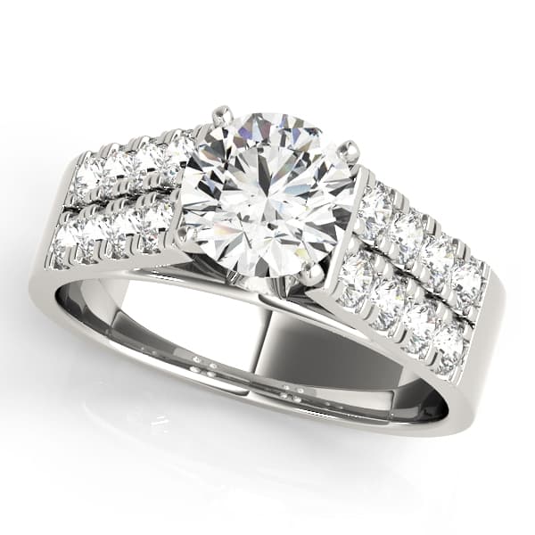 ENGAGEMENT RINGS MULTIROW — style 83251 in 10k White Gold