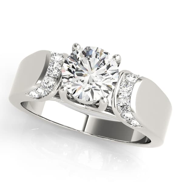 Solitaire Trellis Engagement Ring — style 83279 in 10k White Gold