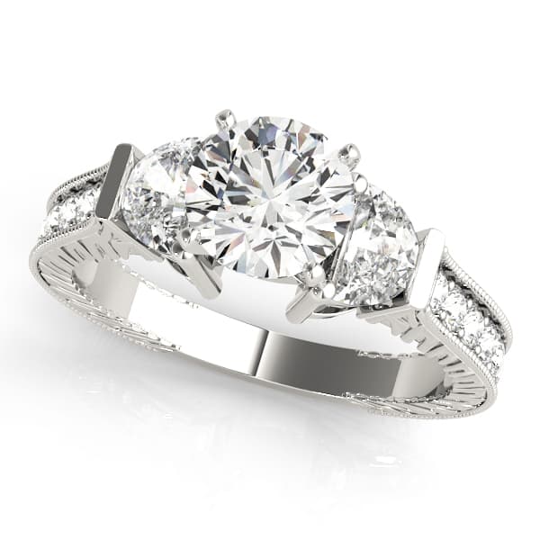 ENGAGEMENT RINGS FANCY SHAPE ANY S — style 84116 in 10k White Gold