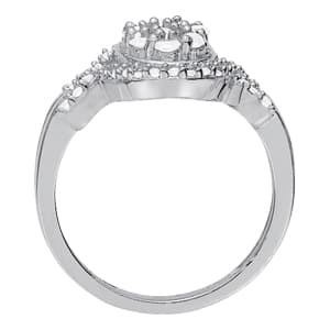 Diamond Fashion Cluster (3/8 ct. tw.), Side view in white gold or platinum