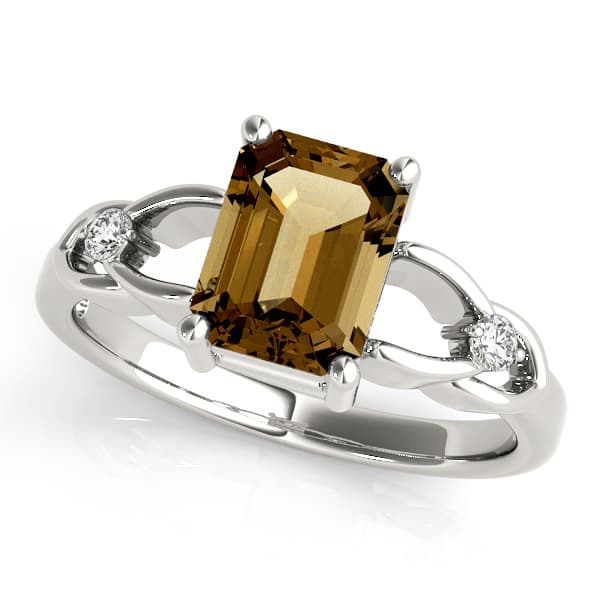 Color Rings Emerald — 9X7 MM — View 1