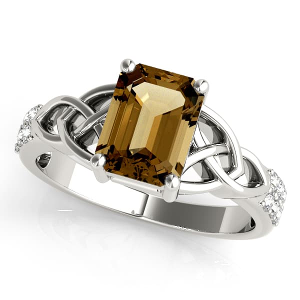 Color Rings Emerald — 8X6 MM — View 1