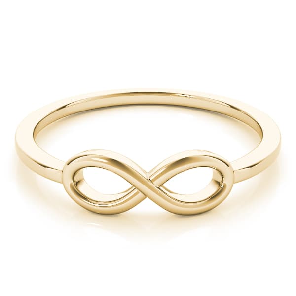 Infinity Fashion Ring, On hand view in yellow gold