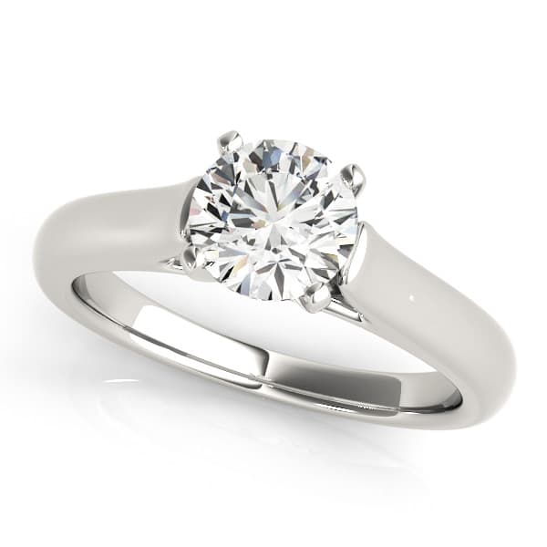 Cathedral Engagement Ring — style 84776 in 10k White Gold