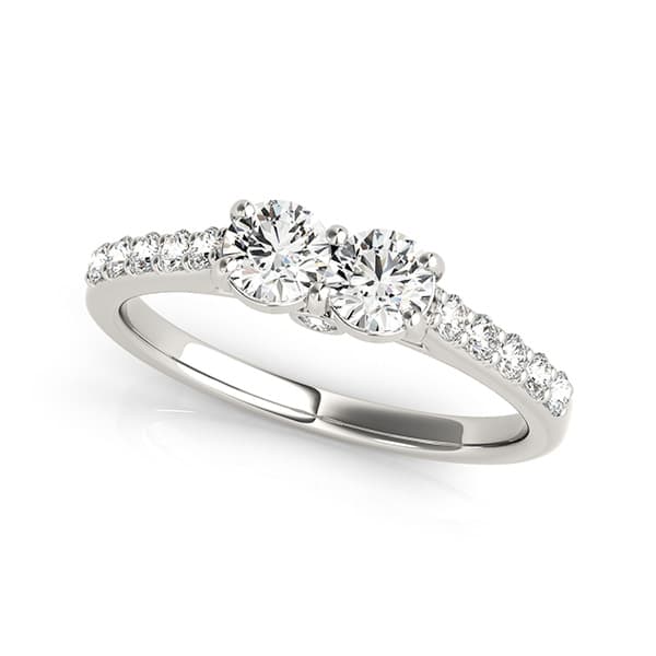 Two Stone Ring — 1 CT — View 1