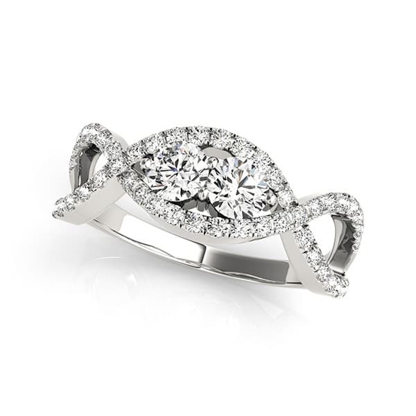 Two Stone Ring — 1/4 CT — View 1