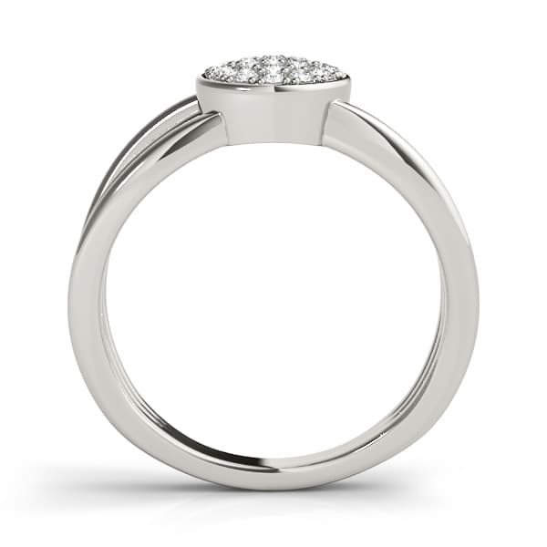 Fashion Band (1/8 ct. tw.), Side view in white gold or platinum