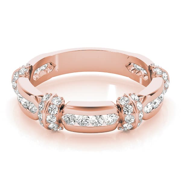 Fashion Band (0.42 ct. tw.), On hand view in rose gold