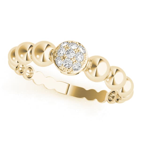 Stackable Fashion Band (0.07 ct. tw.), Front view in yellow gold