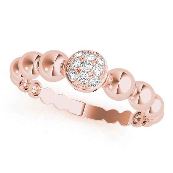 Stackable Fashion Band (0.07 ct. tw.), Front view in rose gold