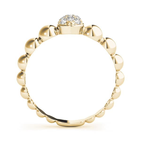 Stackable Fashion Band (0.07 ct. tw.), Side view in yellow gold