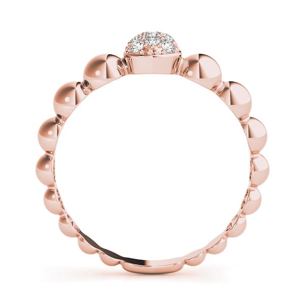 Stackable Fashion Band (0.07 ct. tw.), Side view in rose gold