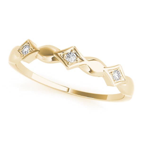 Stackable Fashion Band (0.03 ct. tw.), Front view in yellow gold