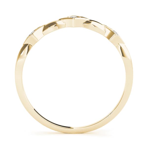 Stackable Fashion Band (0.03 ct. tw.), Side view in yellow gold